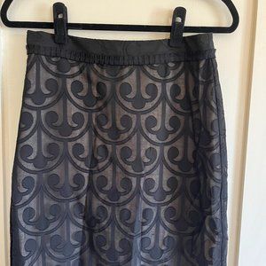 Ladies Milly Black overlay skirt - Sz 4